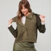 Chaqueta verde acolchada L/XL