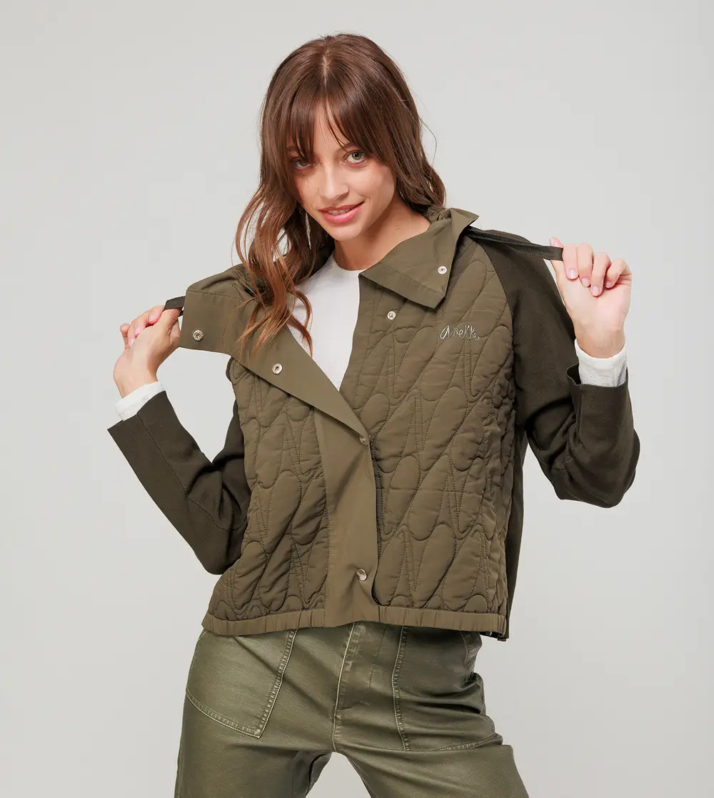 Chaqueta verde acolchada L/XL