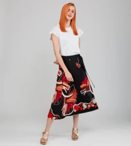 Falda estampada Alma Anekke