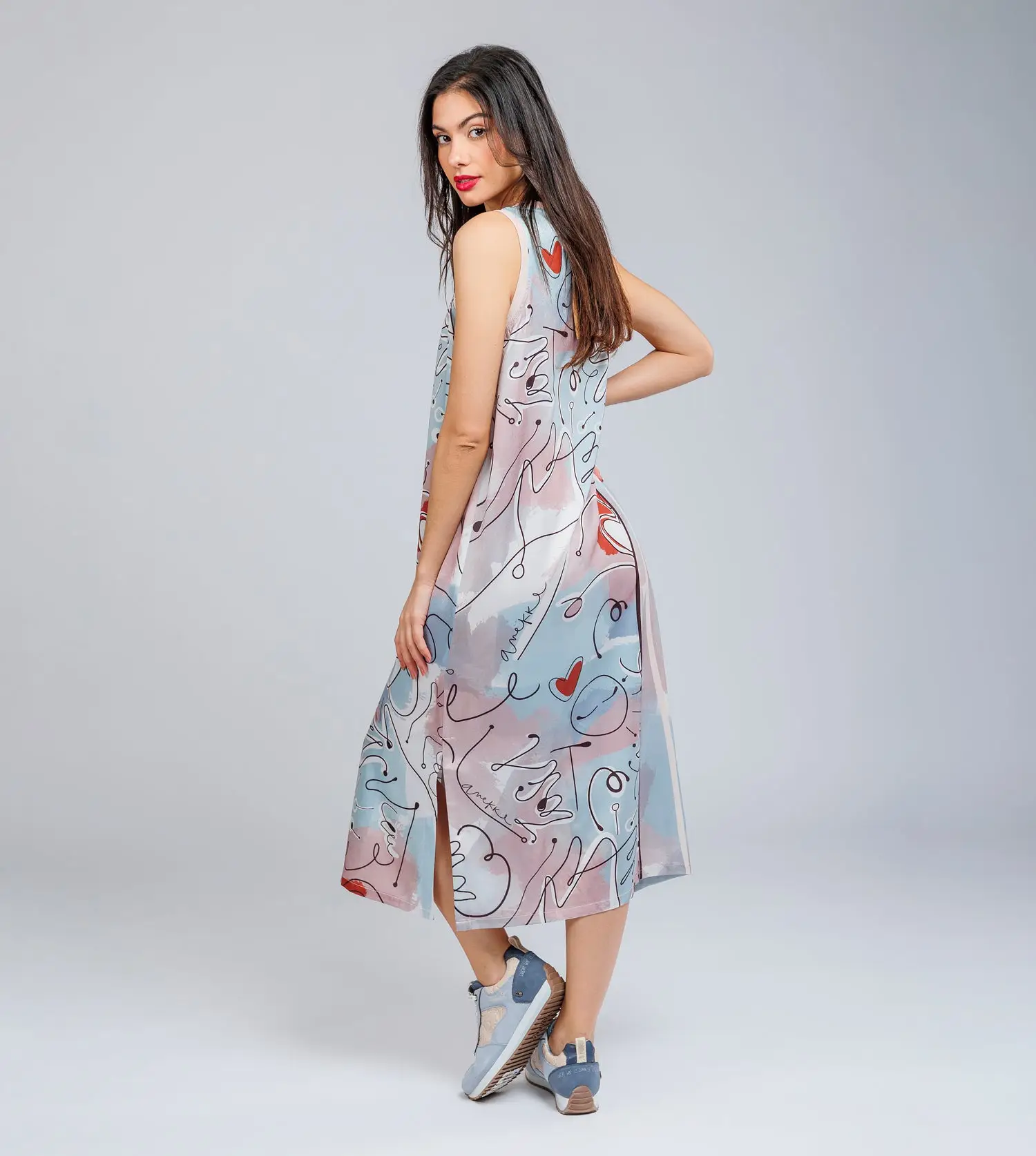 Vestido largo sin mangas Anekke Ole