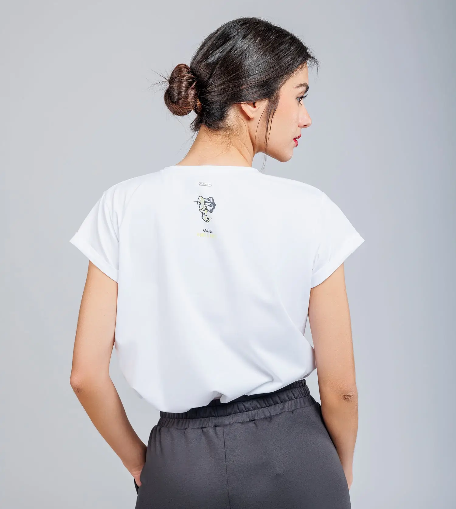 Camiseta manga corta blanca Towanda Anekke