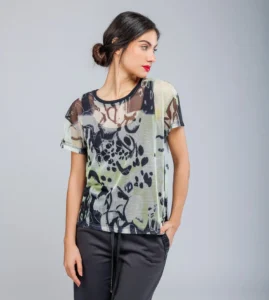Camiseta manga corta estampada Towanda