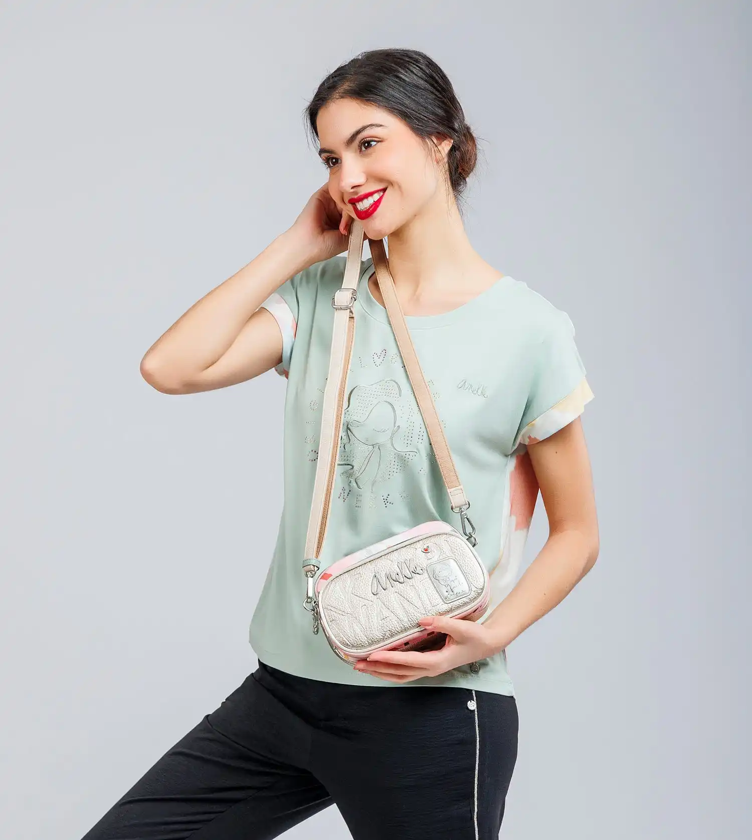 Bandolera Pequeña 3 Compartimentos Anekke Smart