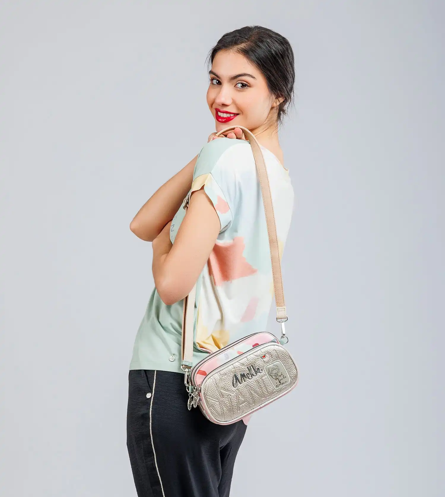 Bandolera Pequeña 3 Compartimentos Anekke Smart