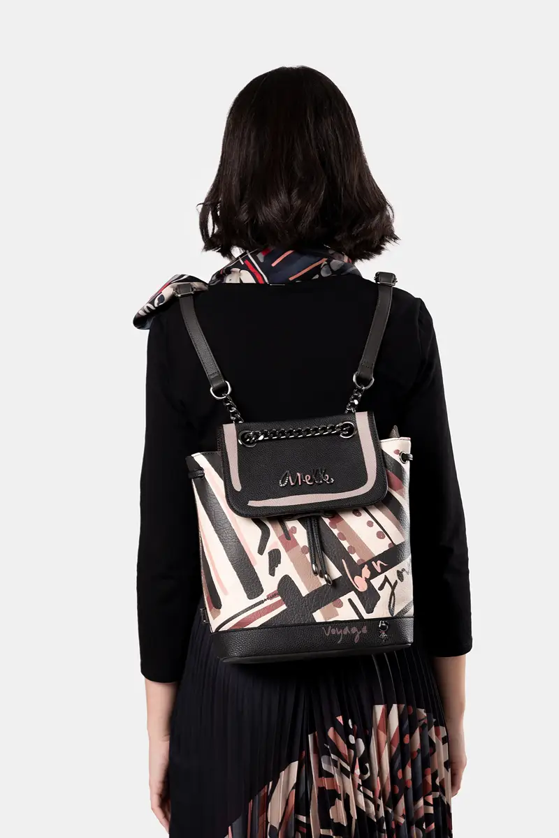 Mochila solapa asas extraíbles Anekke Parisian