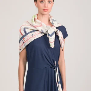 Pañuelo cuadrado plisado Olympia