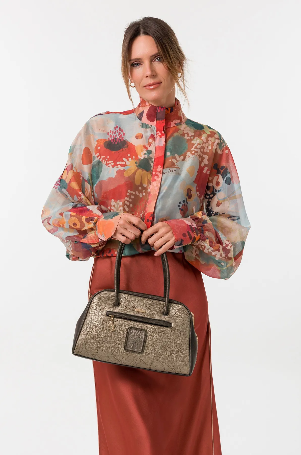 probados_43711-432_2 Bolso bowling floral Anekke Blossom con bandolera