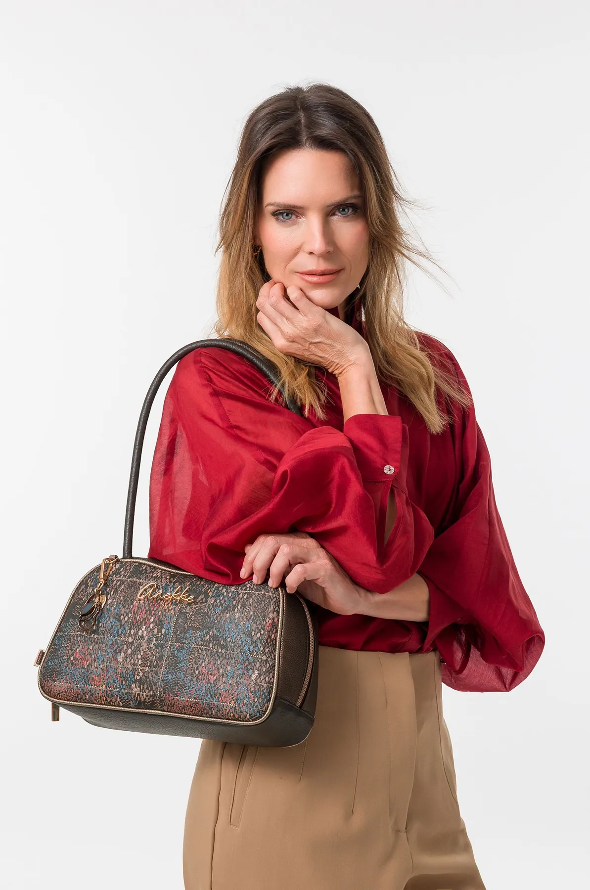 Bolso bowling de hombro Anekke Blossom multicolor