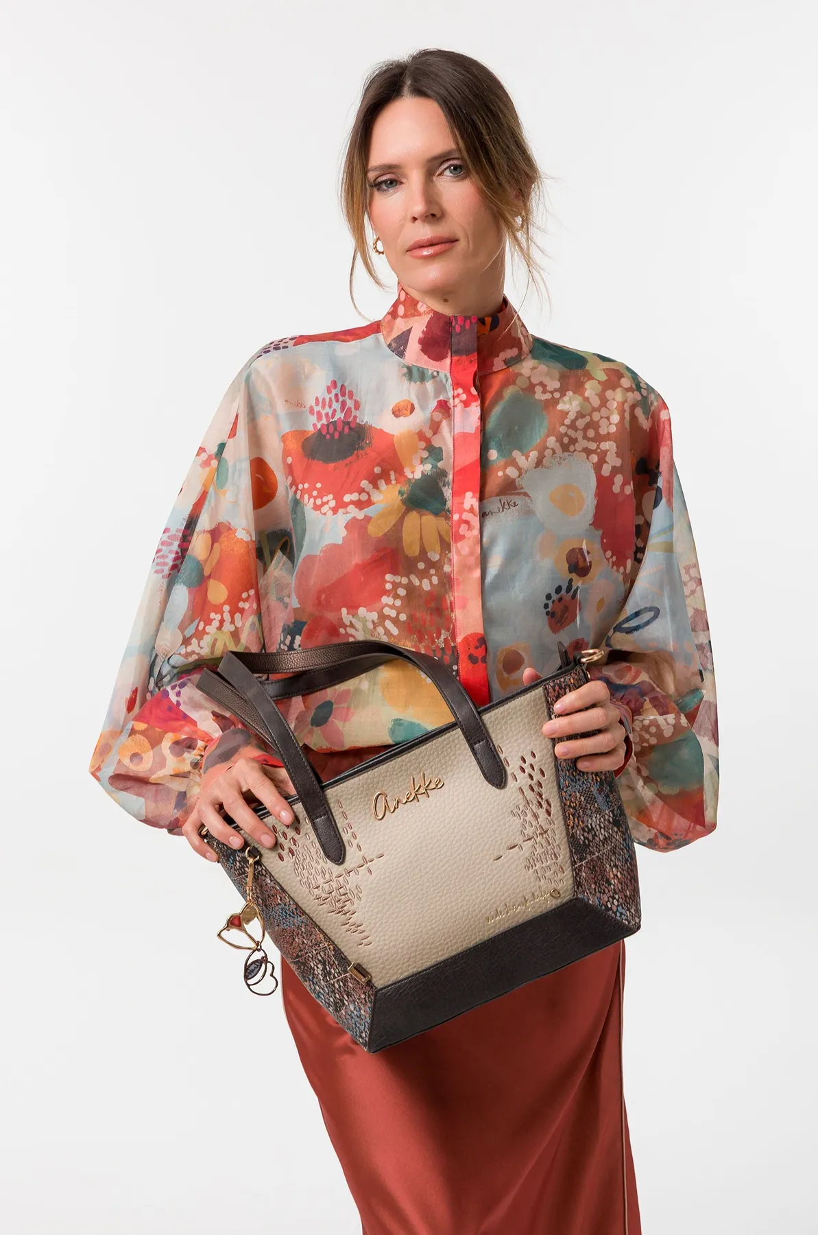 Bolso shopper grande Anekke Blossom con bandolera