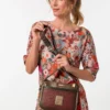 Bandolera compacta Anekke Blossom floral bordada - Thumbnail Image 4