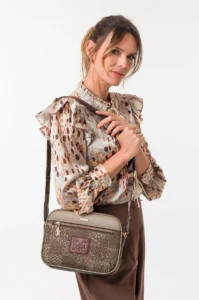 Bandolera Anekke Blossom doble compartimento