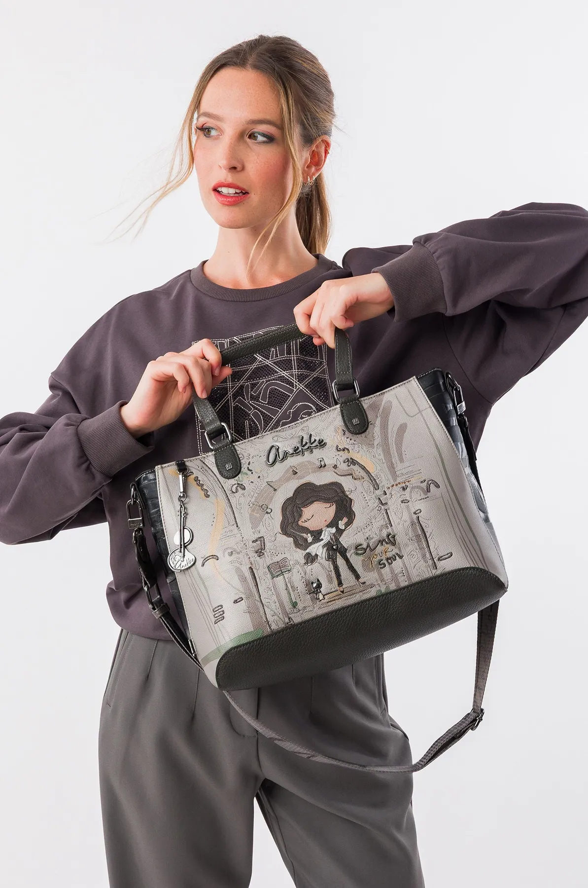 Bolso de mano grande Anekke Orchestra con bandolera