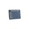Tarjetero en piel Adapell azul marino