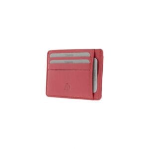 Tarjetero en piel Adapell rojo