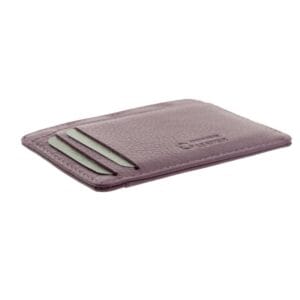 Tarjetero en piel Adapell lila